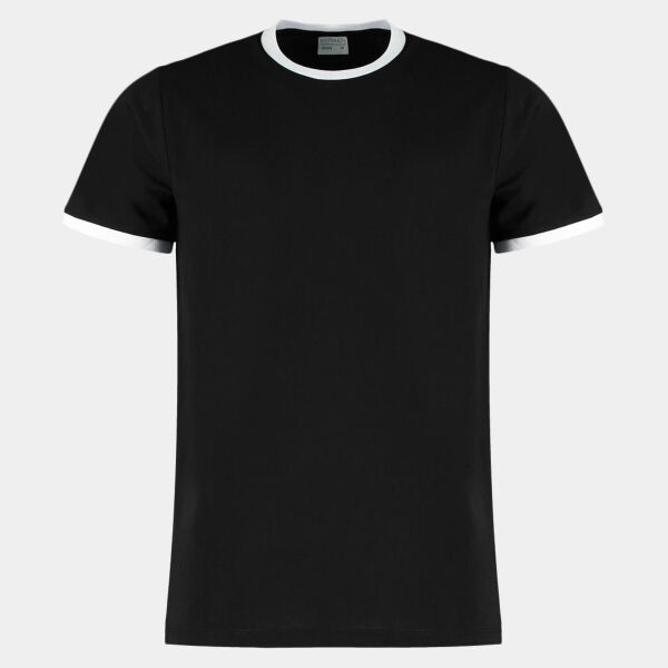 Kustom Kit Fashion Fit Ringer T-Shirt Thumbnail