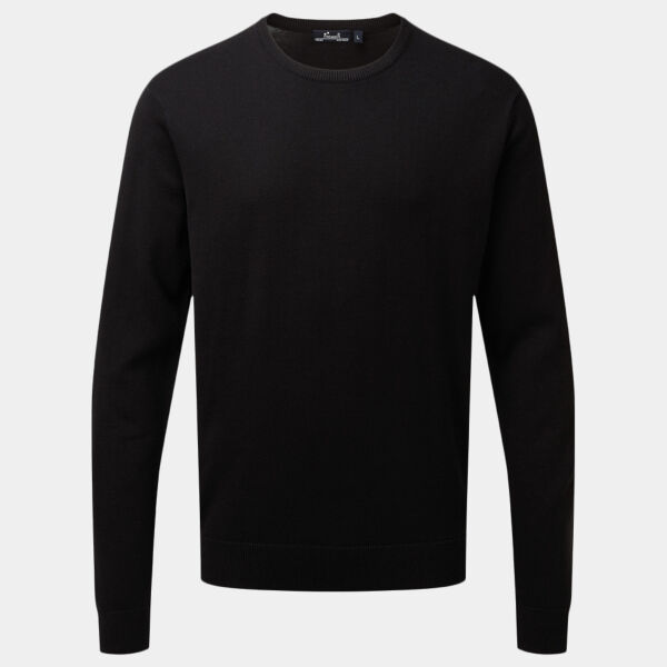 Premier Cotton Rich Crew Neck Sweater Thumbnail