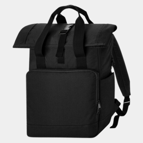 BagBase Recycled Twin Handle Roll-Top Laptop Backpack Thumbnail