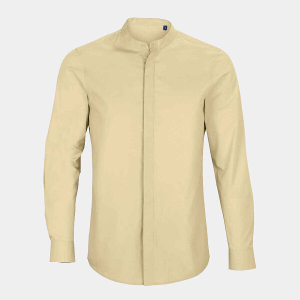 NEOBLU Bart Mao Collar Long Sleeve Poplin Shirt Thumbnail