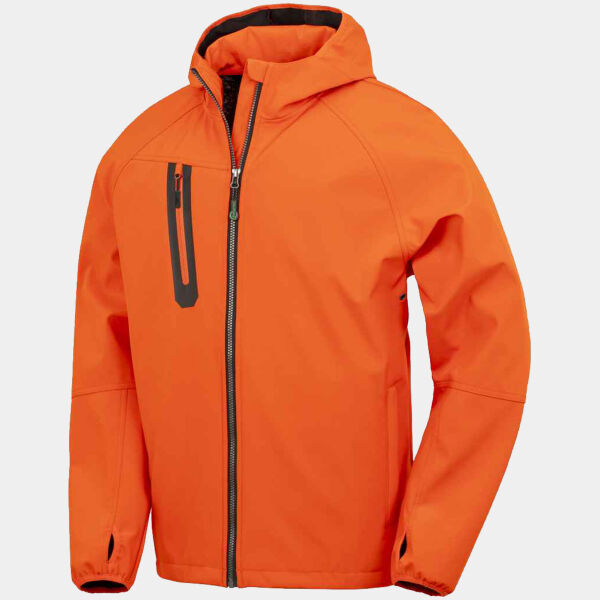 Result Recycled Three Layer Printable Hooded Soft Shell Jacket Thumbnail