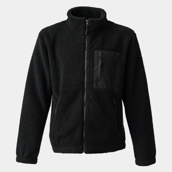 Ravine Unisex Full Zip Borg Fleece Jacket Thumbnail