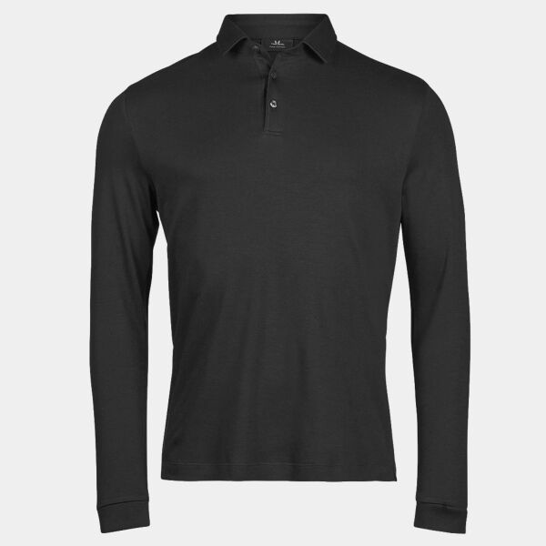 Tee Jays Pima Cotton Long Sleeve Polo Shirt Thumbnail