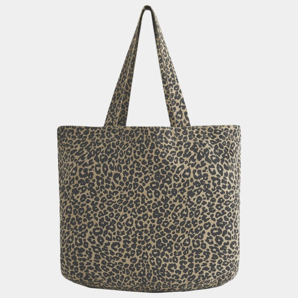 Westford Mill Leopard Print Canvas Shopper Thumbnail