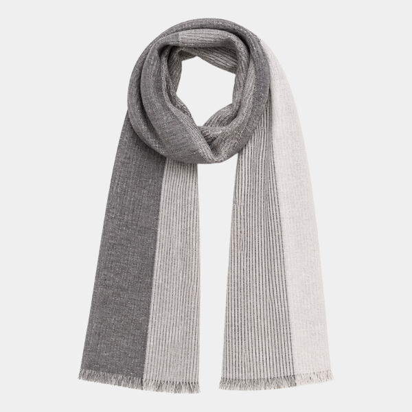 Spasso Urban Grey Striped Scarf Thumbnail