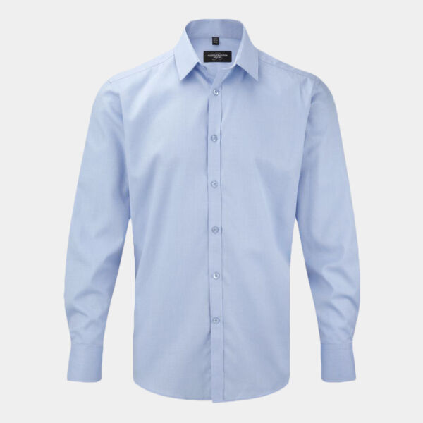 Russell Athletic Collection Long Sleeve Herringbone Shirt Thumbnail