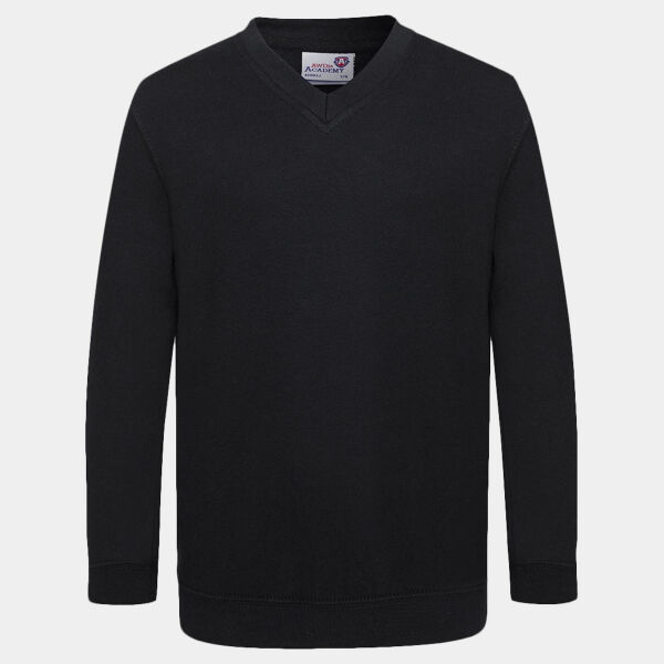 AWDis Academy Kids V Neck Sweatshirt Thumbnail