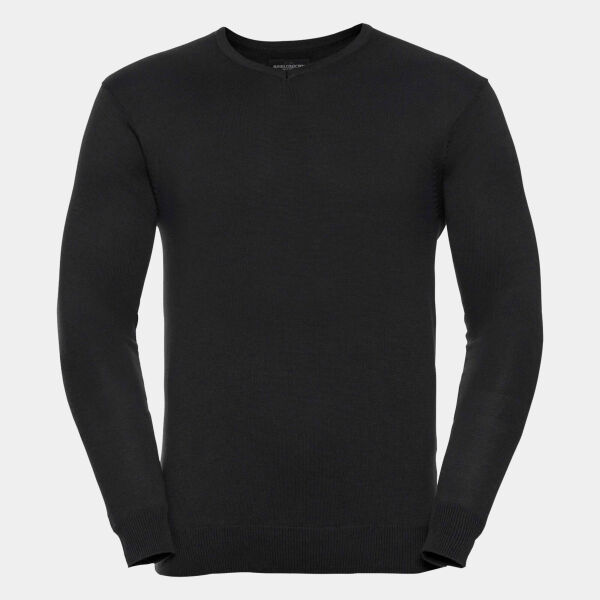 Russell Athletic Collection Cotton Acrylic V Neck Sweater Thumbnail