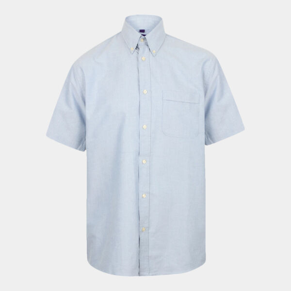 Henbury Short Sleeve Classic Oxford Shirt Thumbnail