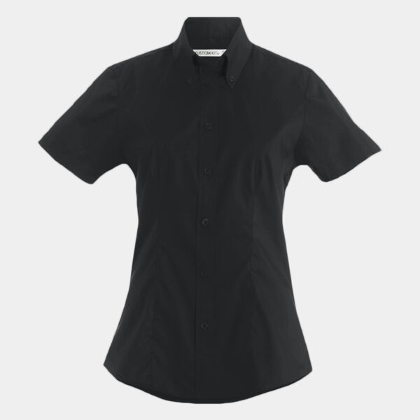 Kustom Kit Ladies Premium Short Sleeve Tailored Oxford Shirt Thumbnail