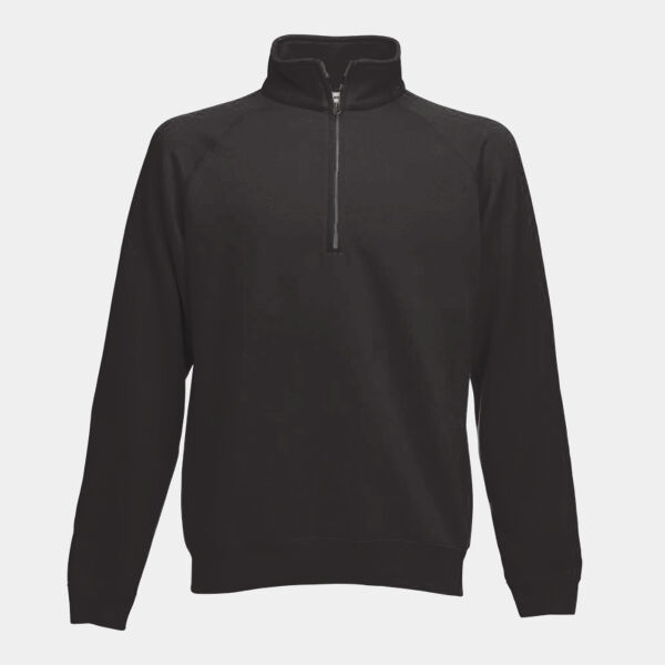 Fruit of the Loom Classic Zip Neck Sweatshirt Thumbnail
