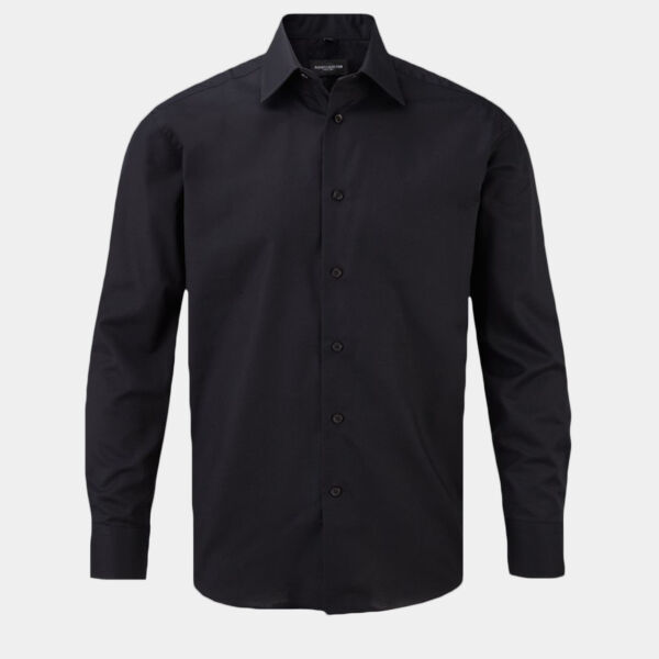 Russell Athletic Collection Long Sleeve Tailored Oxford Shirt Thumbnail