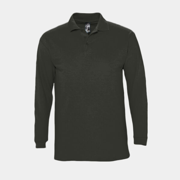 SOL'S Winter II Long Sleeve Cotton Piqué Polo Shirt Thumbnail