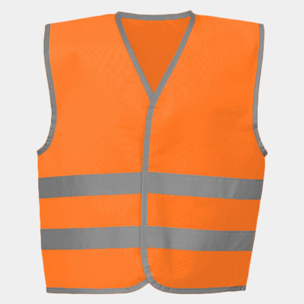 Yoko Kids Hi-Vis Two Band Waistcoat Thumbnail