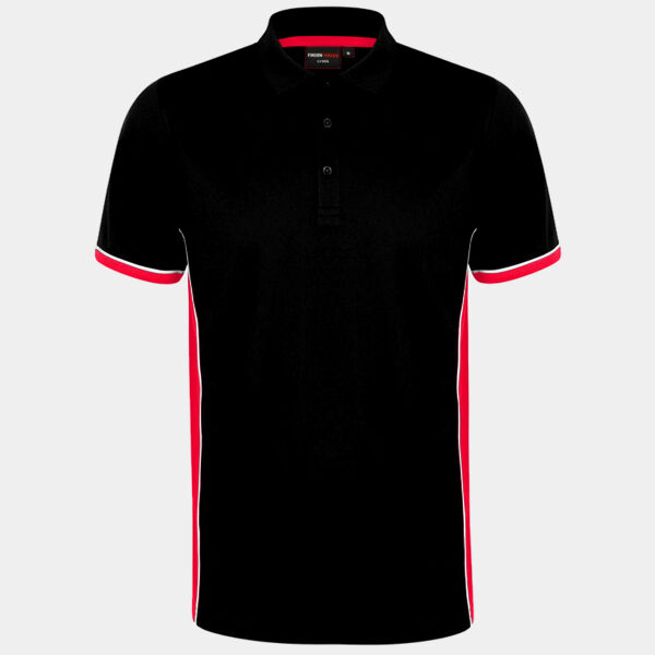 Finden + Hales Contrast Panel Polo Shirt Thumbnail