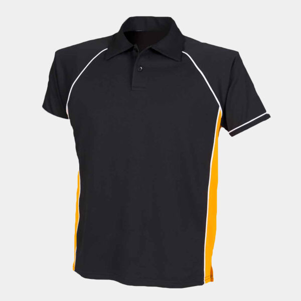 Finden + Hales Performance Piped Polo Shirt Thumbnail