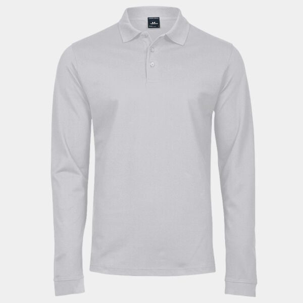 Tee Jays Luxury Stretch Long Sleeve Polo Shirt Thumbnail