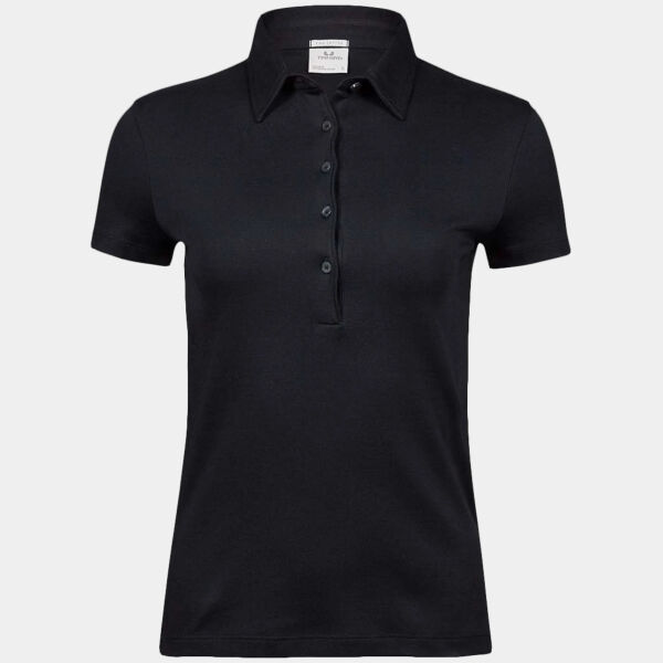 Tee Jays Ladies Pima Cotton Interlock Polo Shirt Thumbnail