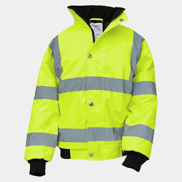 Yoko Kids Hi-Vis Bomber Jacket Thumbnail