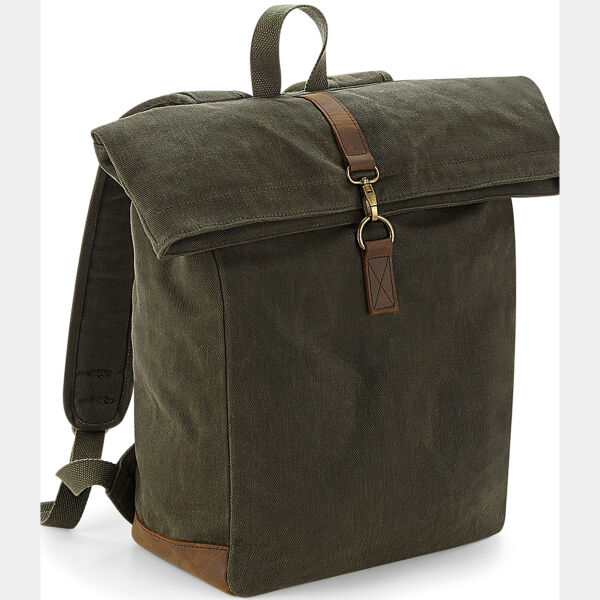 Quadra Heritage Waxed Canvas Backpack Thumbnail