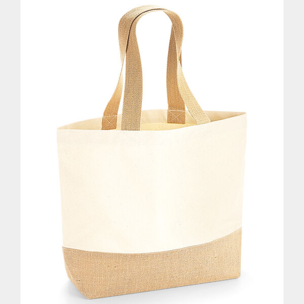 Westford Mill Jute Base Canvas Tote Bag Thumbnail