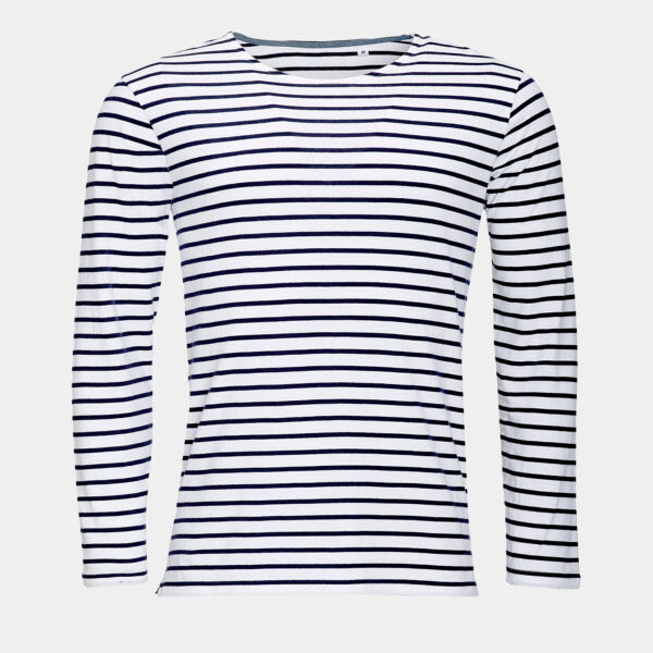 SOL'S Marine Long Sleeve Striped T-Shirt Thumbnail