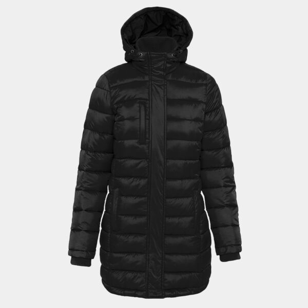 Kariban Ladies Lightweight Long Padded Parka Jacket Thumbnail