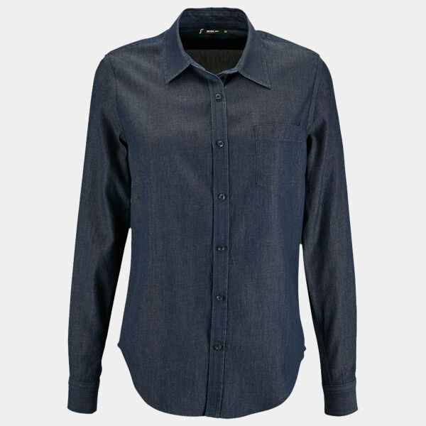 SOL'S Ladies Barry Denim Shirt Thumbnail