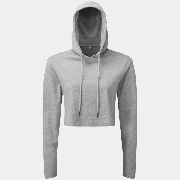 Women's TriDri® cropped hooded long sleeve t-shirt Thumbnail