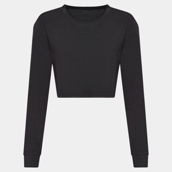 Women's long sleeve cropped T Thumbnail