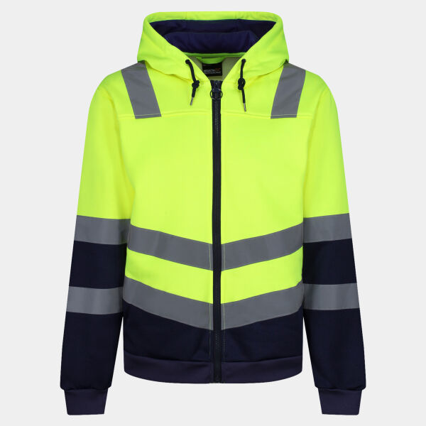 Pro hi-vis full zip hoodie Thumbnail