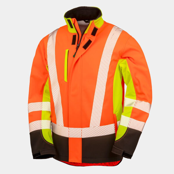 Recycled 3-layer printable 3-tone safety softshell Thumbnail