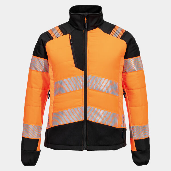 Women’s PW3 Hi-vis hybrid baffle jacket (T171) Thumbnail