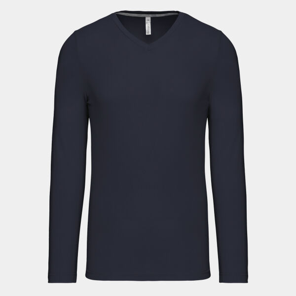 Men's long-sleeved V-neck T-shirt Thumbnail