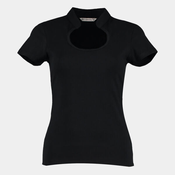 Women's corporate top keyhole neck (regular fit) Thumbnail