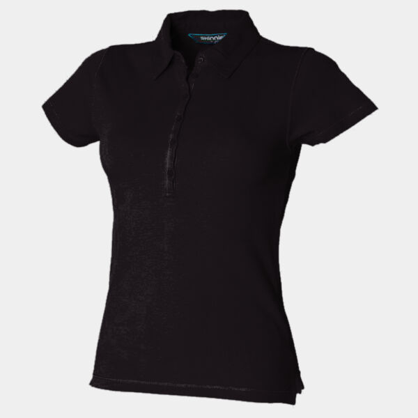 Women's short sleeve stretch polo Thumbnail