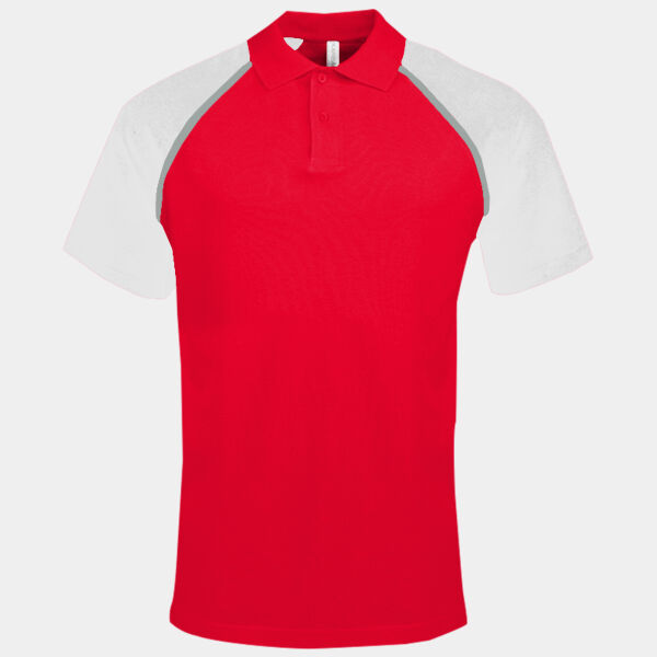 Polo baseball contrast polo shirt Thumbnail