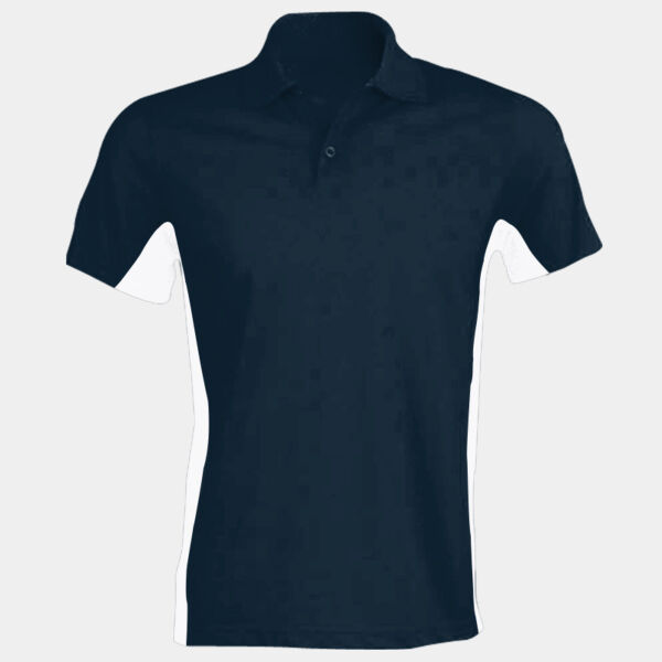 Flags short sleeve bi-colour polo shirt Thumbnail