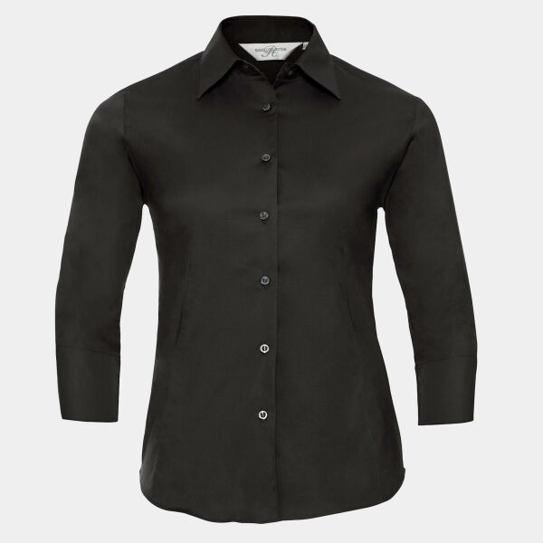 Women's ¾ sleeve easycare fitted shirt Thumbnail