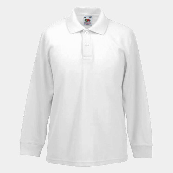 Kids long sleeve 65/35 polo Thumbnail