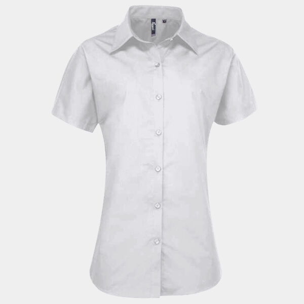 Women's supreme poplin short sleeve shirt Thumbnail