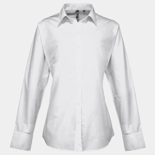 Women's supreme poplin long sleeve shirt Thumbnail