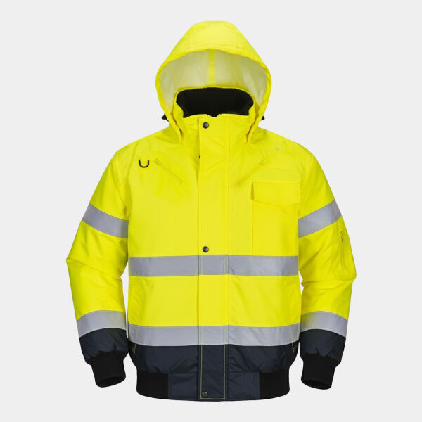 Hi-vis contrast bomber jacket (C465) Thumbnail