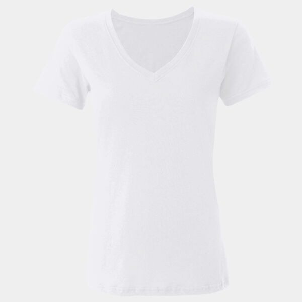 Feel good women's stretch v-neck t-shirt Thumbnail