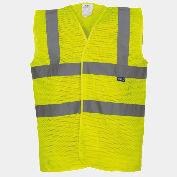 Top cool open mesh 2-band-and-braces waistcoat (HVW120) Thumbnail