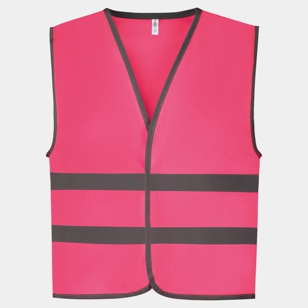 Hi-vis reflective border kids waistcoat (HVW102CH) Thumbnail
