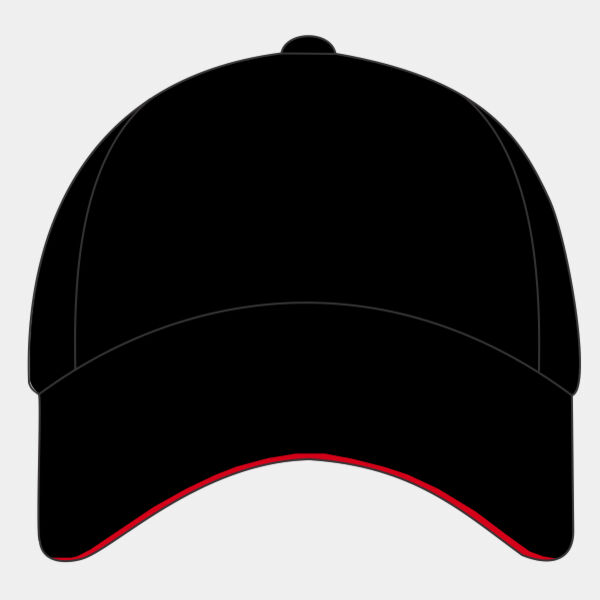 Low-profile heavy brushed cotton cap with sandwich peak Thumbnail