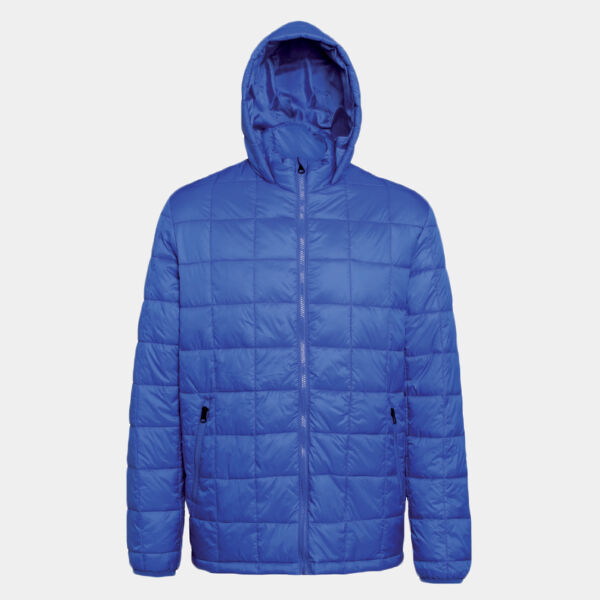 Box quilt hooded jacket Thumbnail