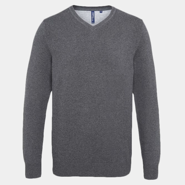 Men's cotton blend v-neck sweater Thumbnail