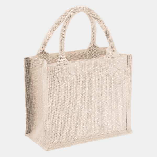 Shimmer jute mini gift bag Thumbnail